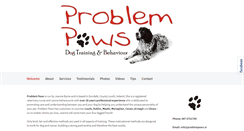 Desktop Screenshot of problempaws.ie