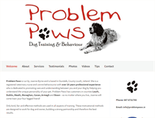 Tablet Screenshot of problempaws.ie